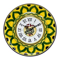 Round wall clock 12" Palio di Siena - Bruco