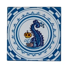 Round wall clock 12" Palio di Siena - Onda Italian Pottery