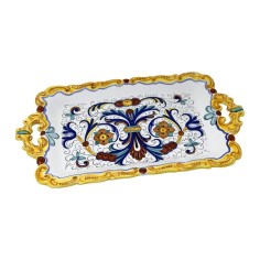 Scalloped "Gubbio" Wall Platter Ricco Deruta Italian Pottery