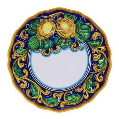 Ravello Wall plate 8.7" Handcrafted Deruta Pottery