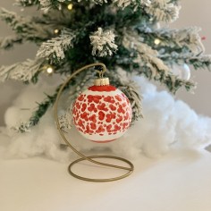 Pallina di Natale 8cm Festa