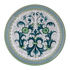 Wall Platter Green Raffaellesco Italian Pottery