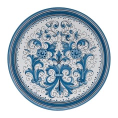 Assiette murale Ricco Deruta Turquoise