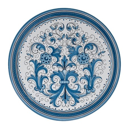 Assiette murale Ricco Deruta Turquoise