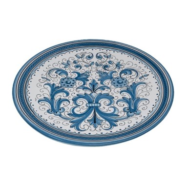 Wall Platter Turquoise Ricco Deruta Italian Pottery
