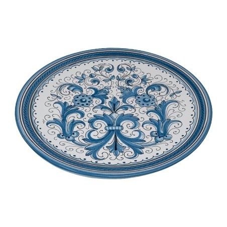 Assiette murale Ricco Deruta Turquoise