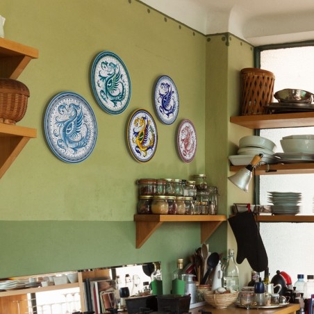 Service de 5 assiettes murales 25cm Raffaellesco Multicolor
