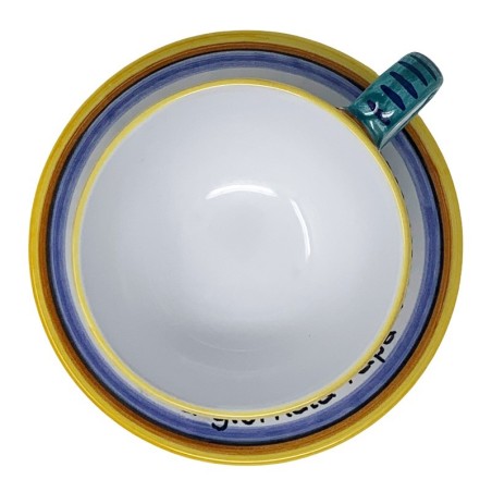 Ricco Deruta breakfast cup Italian Pottery