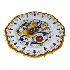 Scalloped "Gubbio" Wall Platter Ricco Deruta Italian Pottery 2