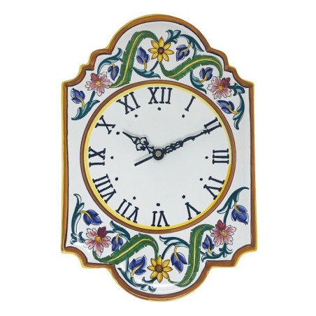 Millefiori Wall clock 15" Italian Pottery