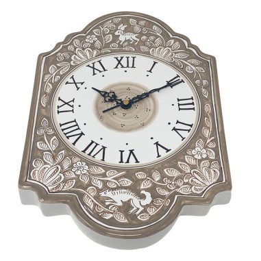 Lepre Wall clock 15" Italian Pottery