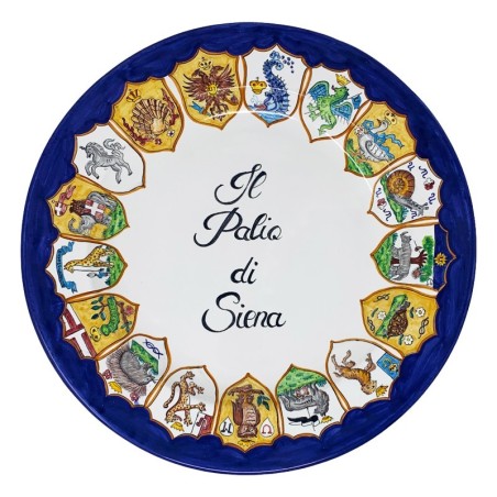 Piatto 38cm Stemmi Palio di Siena