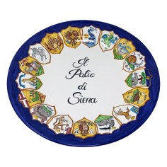 Piatto 38cm Stemmi Palio di Siena 2