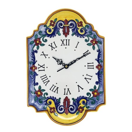 Orologio 36cm Fiori Rosa