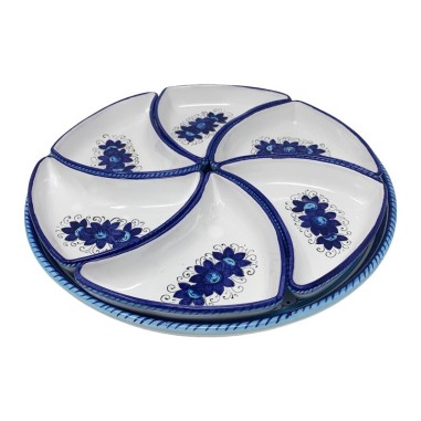 Raffaellesco 16" Snack Trays Sun Handcrafted Deruta Pottery