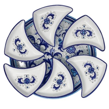 Ricco Deruta 16" Snack Trays Sun Handcrafted Deruta Pottery