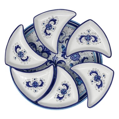 Ricco Deruta 16" Snack Trays Sun Handcrafted Deruta Pottery