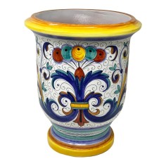 Lava Stone Table Ricco Deruta Beige Italian Pottery 2