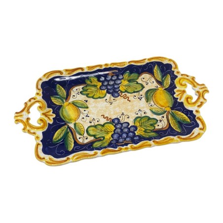 Vassoio barocco 44x25cm Bacco