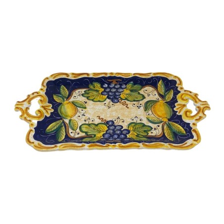 Vassoio barocco 44x25cm Bacco