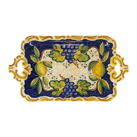 Vassoio barocco 44x25cm Bacco