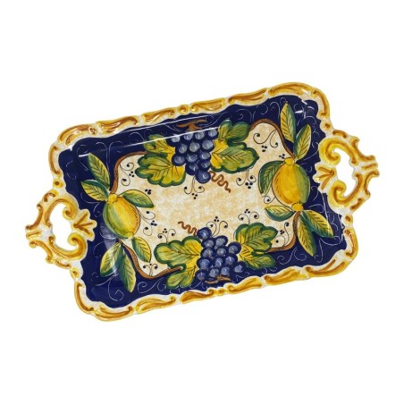 Vassoio barocco 44x25cm Bacco