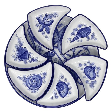 Antipastiera sole 40cm Vita di Mare