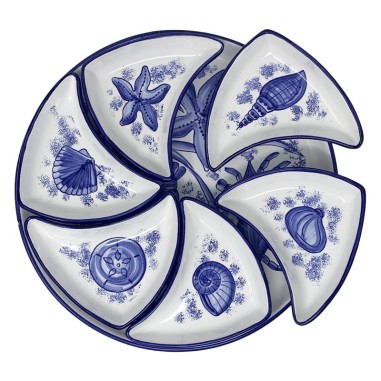 Antipastiera sole 40cm Vita di Mare