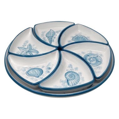 Antipastiera sole 40cm Vita di Mare