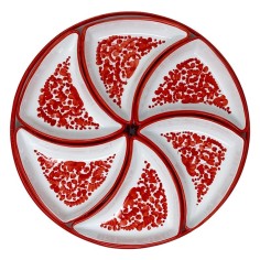 Antipastiere ceramica artigianale di Deruta 2