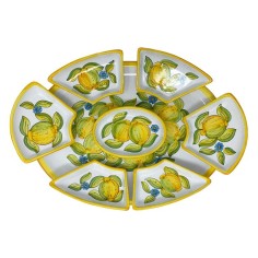 Antipastiere ceramica artigianale di Deruta