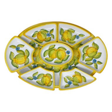 Antipastiera ovale 50cm Taormina