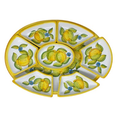Antipastiera ovale 50cm Taormina