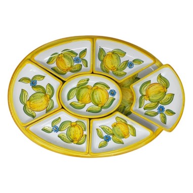 Antipastiera ovale 50cm Taormina