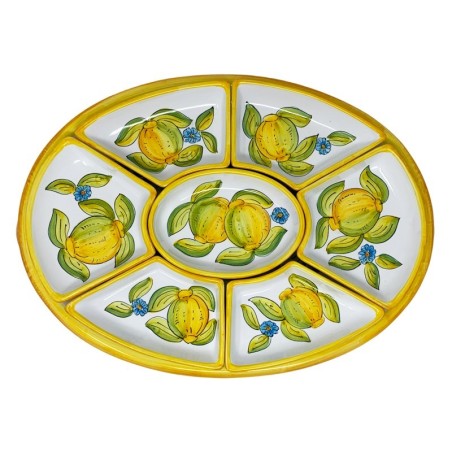 Antipastiera ovale 50cm Taormina