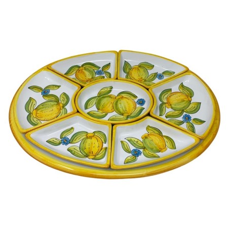 Taormina 20" Oval Snack Trays Sun Italian Pottery