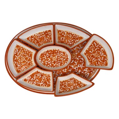 Plat à hors-d’oeuvre ovale 50cm Arabesco