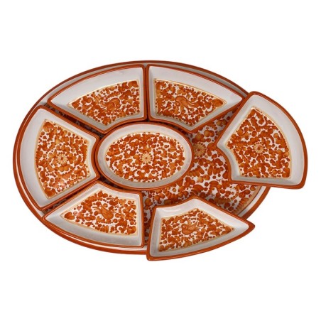 Plat à hors-d’oeuvre ovale 50cm Arabesco