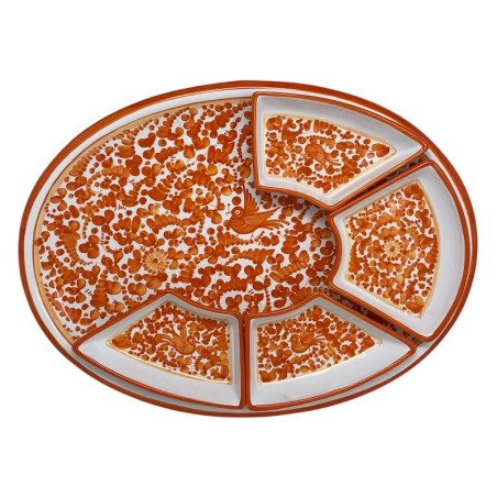 Arabesco 20" Oval Snack Trays Sun