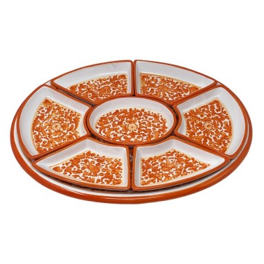 Plat à hors-d’oeuvre ovale 50cm Arabesco