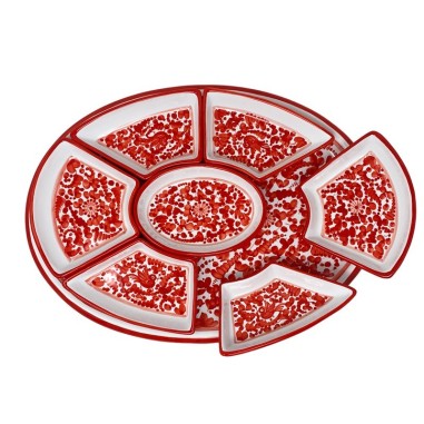 Plat à hors-d’oeuvre ovale 50cm Arabesco