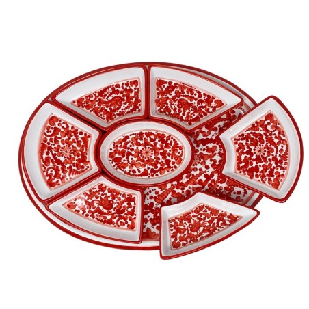 Plat à hors-d’oeuvre ovale 50cm Arabesco