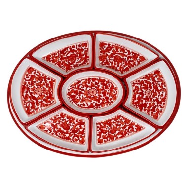 Plat à hors-d’oeuvre ovale 50cm Arabesco