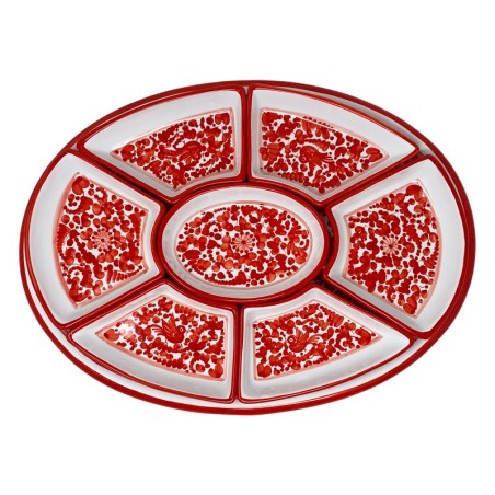 Plat à hors-d’oeuvre ovale 50cm Arabesco