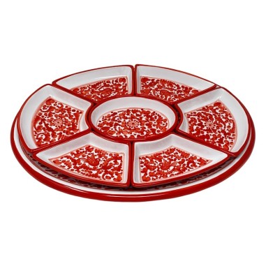 Arabesco 20" Oval Snack Trays Sun
