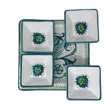 Raffaellesco 10" Oriental Snack Trays Sun