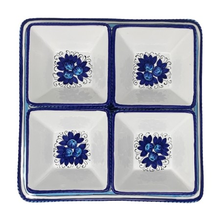 Plat à hors-d’oeuvre Orient 26cm Raffaellesco Céramique artisanale italienne originale de Deruta