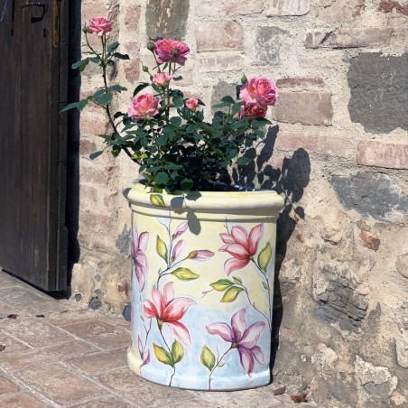 Magnolia Semicircular Vase 24"