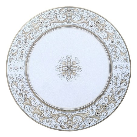 Lava Stone Table Ricco Deruta Beige Italian Pottery