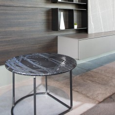 Tavolo da fumo in pietra lavica 70cm Enigma